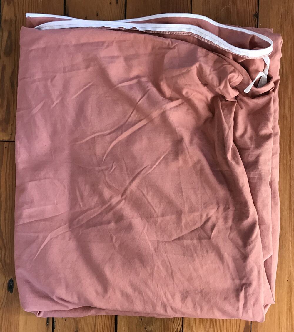 Bedsure Dusty Rose Pink Duvet Cover Full Queen Zip Closure Wrinkle Resistant